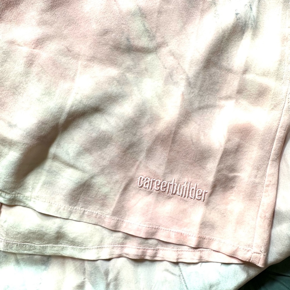 Gypsy 05 silk strapless maxi dress with ruffle tube top style tie dye pastel sm - Picture 11 of 13
